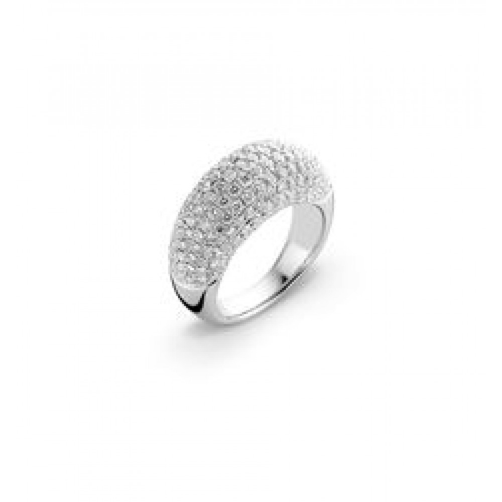 Lounge technisch Woestijn juwelen - Ring in 18 karaat wit goud uit de bari collectie met diamant in  pavé gezet. | Juwelen Huysman